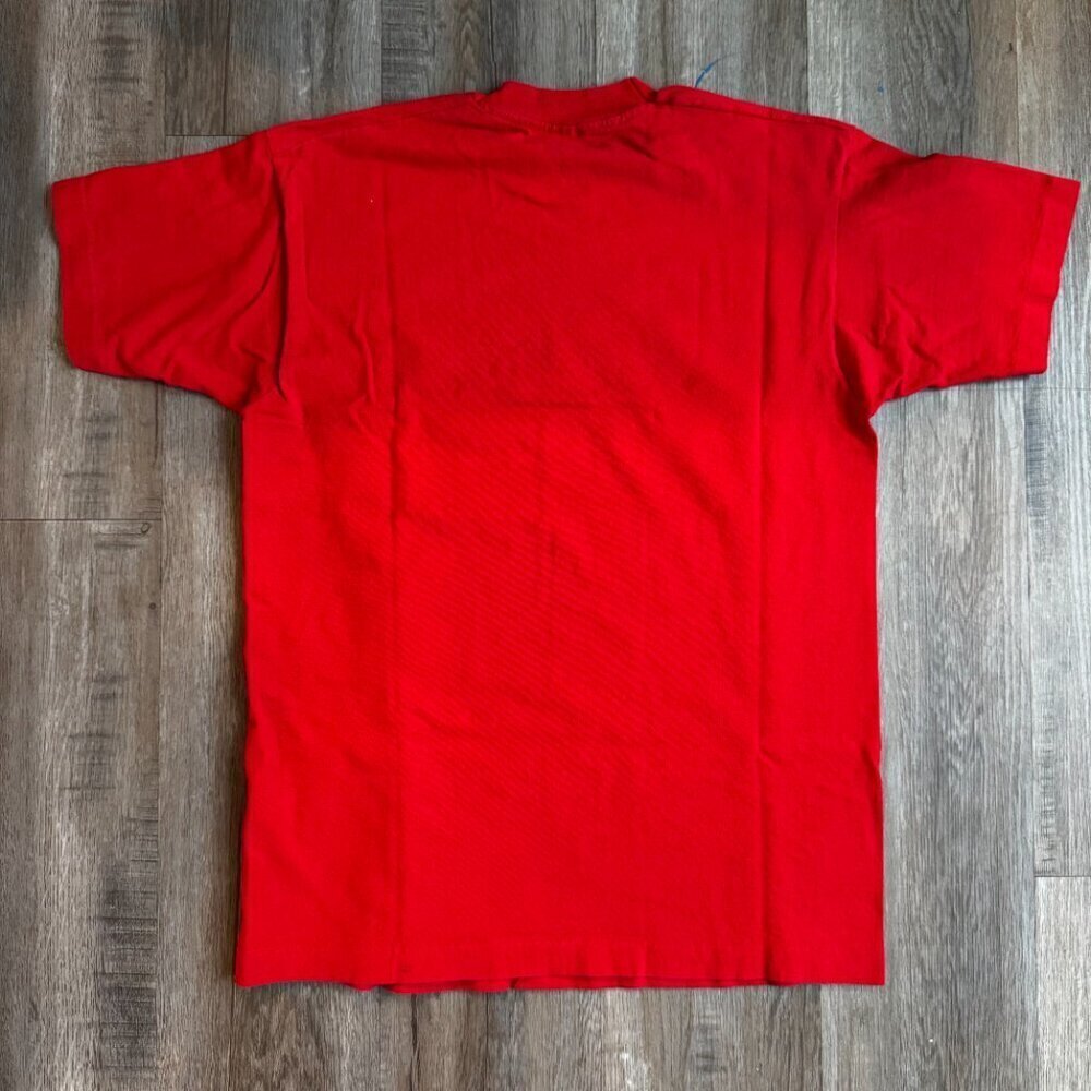 Vintage Red Rock Radio T Shirt Single Stitch Large - Picture 3 of 3